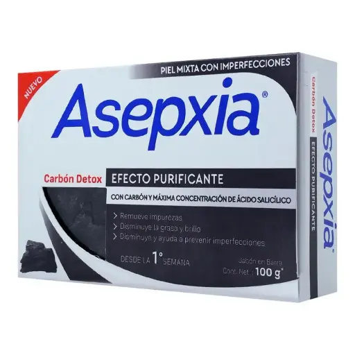 [PRODUCTOS PARA EL CUIDADO DE LA PIEL] JABON ASEPXIA CARBON 100G