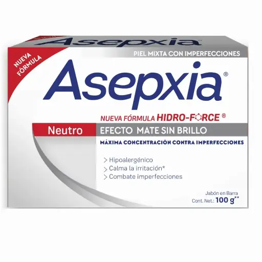 [PRODUCTOS PARA EL CUIDADO DE LA PIEL] JABON ASEPXIA NEUTRO 100G