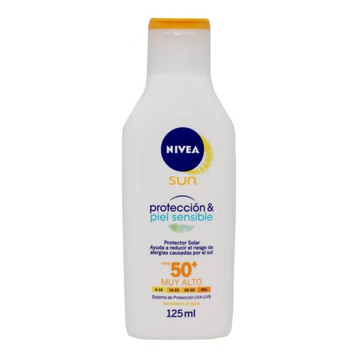 [PRODUCTOS PARA EL CUIDADO DE LA PIEL] PROTECTOR NIVEA SUN P-SENS FPS50 125ML