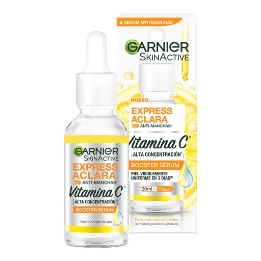 [PRODUCTOS PARA EL CUIDADO DE LA PIEL] SERUM BOOSTER GARNIER VITAMINA C 30ML