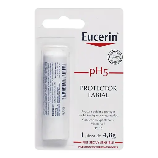 [PRODUCTOS PARA EL CUIDADO DE LA PIEL] POMADA LABIAL PHS EUCERIN PARA SENS 4.8 G