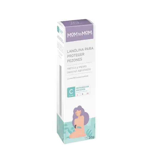 [PRODUCTOS PARA EL CUIDADO DE LA PIEL] LANOLINA MOMTOMOM CUIDADO PEZON 20G