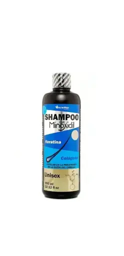 [PRODUCTOS PARA EL CUIDADO PERSONAL] SHAMPOO MINOXIDIL UNISEX CON KERATINA Y COLAGENO 950ML