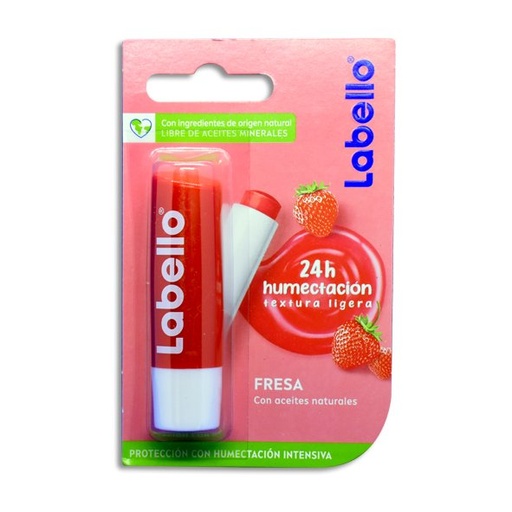 [PRODUCTOS PARA EL CUIDADO PERSONAL] POMADA LABIAL LABELLO FRESA 4.8G