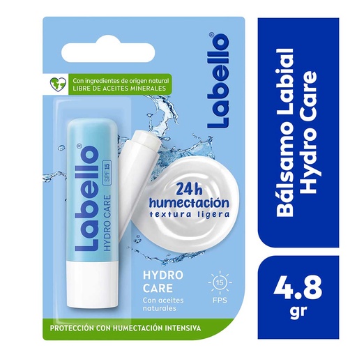 [PRODUCTOS PARA EL CUIDADO PERSONAL] POMADA LABIAL LABELLO HYDRO 4.8G