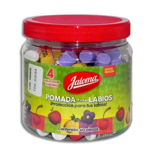 [PRODUCTOS PARA EL CUIDADO PERSONAL] POMADA LABIAL JALOMA V/SABORES VITC/60