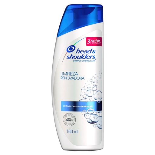 [PRODUCTOS PARA EL CUIDADO PERSONAL] SHAMPOO H&S LIMPIEZA RENOVA 180ML
