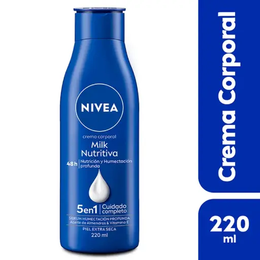 [PRODUCTOS PARA EL CUIDADO PERSONAL] CREMA NIVEA B MILK EXTRA SECA 220ML