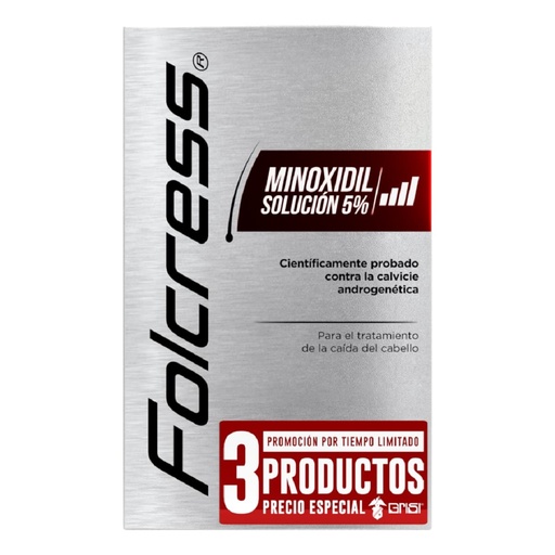 [MINOXIDIL] FOLCRESS SOLUCION 5% 60ML (2X1)