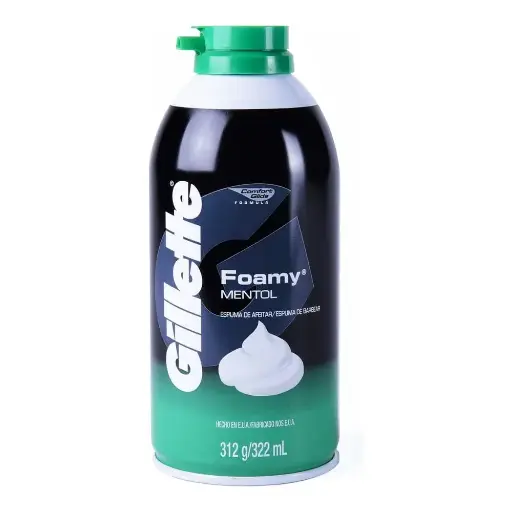 [PRODUCTOS PARA EL CUIDADO PERSONAL] GILLETTE ESPUMA PARA AFEITAR MENTOL 322ML
