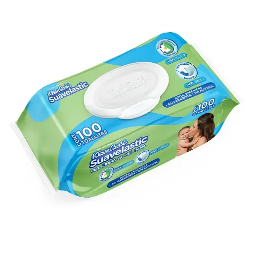 [PRODUCTOS PARA BEBÉS] TOALLAS HUMEDAS SUAVELASTIC MAX CON 100
