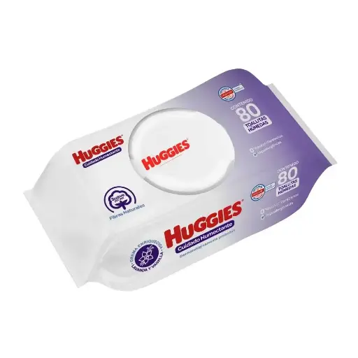 [PRODUCTOS PARA BEBÉS] TOALLAS HUGGIES HUMEDAS C/ RELAJ CON 80