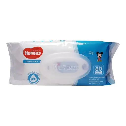 [PRODUCTOS PARA BEBÉS] TOALLAS HUGGIES HUMEDAS S/AROMA CON 80