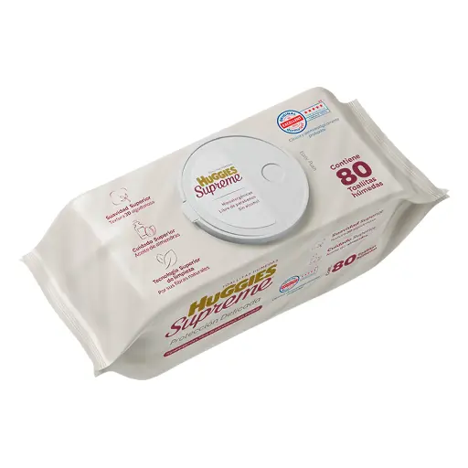 [PRODUCTOS PARA BEBÉS] TOALLAS HUMEDAS HUGGIES SUPREME CON 80