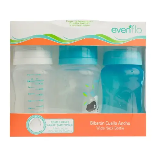 [PRODUCTOS PARA BEBÉS] BIBERON EVENFLO CUELL ANCH 9 OZ 3PACK