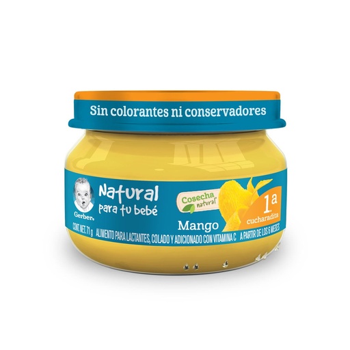 [PRODUCTOS PARA BEBÉS] GERBER 1A E MANGO 71 G