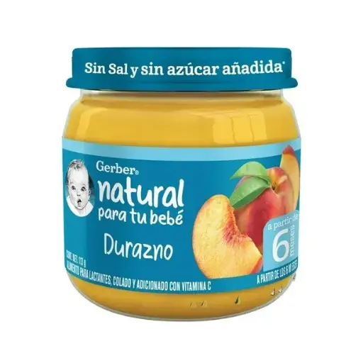 [PRODUCTOS PARA BEBÉS] GERBER 2A E DURAZNO 113G