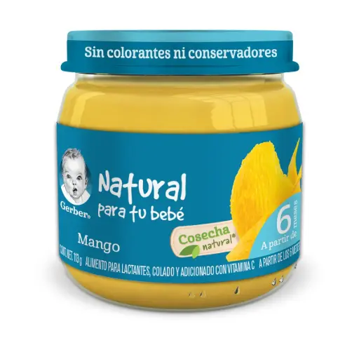 [PRODUCTOS PARA BEBÉS] GERBER 2A PURE MANGO 113G