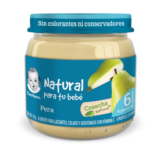 [PRODUCTOS PARA BEBÉS] GERBER 2A PURE PERAS 113G