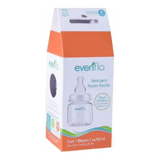 [PRODUCTOS PARA BEBÉS] BIBERON EVENFLO R-NAC FLU LENT 2 OZ