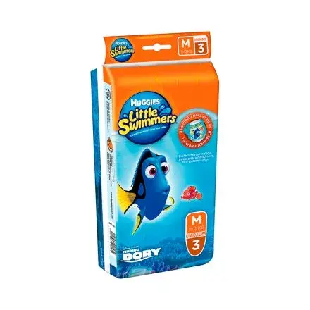 [PRODUCTOS PARA BEBÉS] CALZON HUGGIES L-SWIMM NADAR MEDIANO PAQ CON 3
