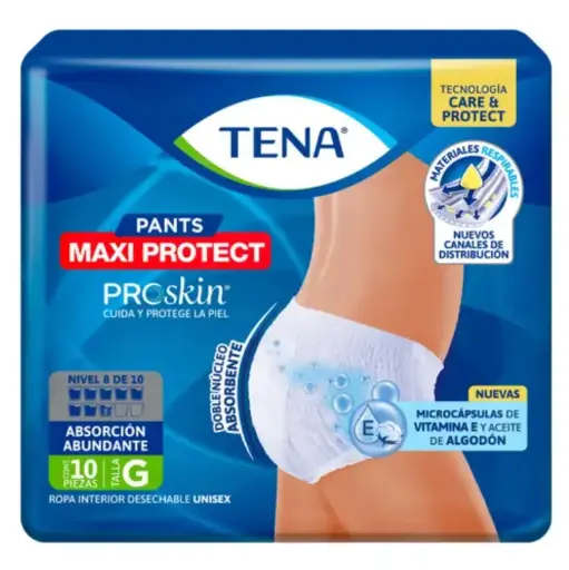 [PAÑALES] CALZON TENA PANTS MAXI PROTECT GRANDE CON 10