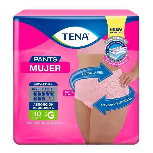 [PAÑALES] PAÑAL TENA PANTS MUJER GRANDE CON 10