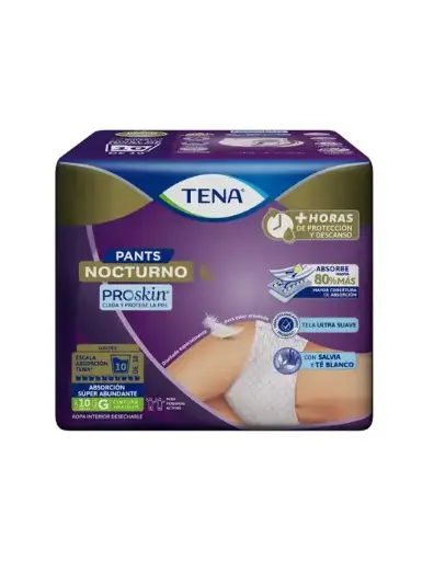 [PAÑALES] CALZON TENA PANTS NOCTURNO GRANDE CON 10