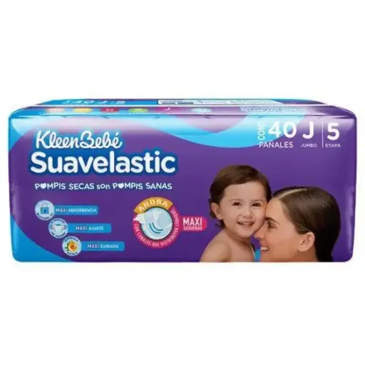 [PAÑALES] PAÑAL KBB SUAVELASTIC JUMBO E5 40 PZ