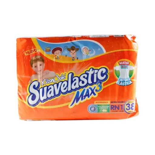 [PAÑALES] PAÑAL KLEENBEBE SUAVELASTIC MAX 1 RN CON 38