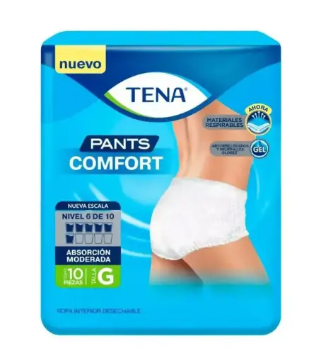 [PAÑALES] CALZON TENA PANTS COMFORT GRANDE CON 10