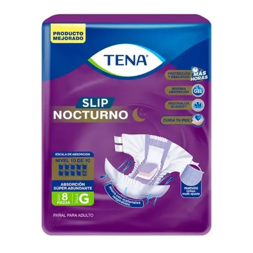 [PAÑALES] TENA SLIP NOCTURNO GRANDE CON 8