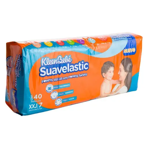 [PAÑALES] PAÑAL KBB SUAVELASTIC XXJBO E7 40 PZ
