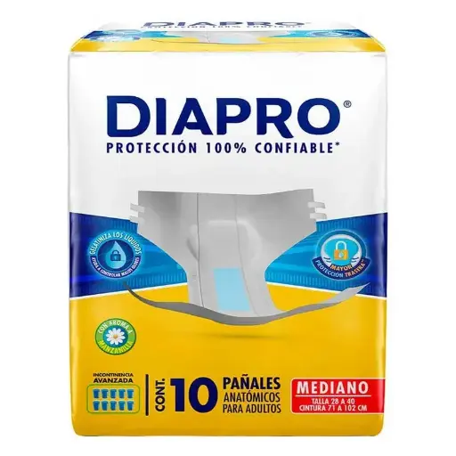 [PAÑALES] PAÑAL DIAPRO BASIC AD MEDIANO 10 PZA