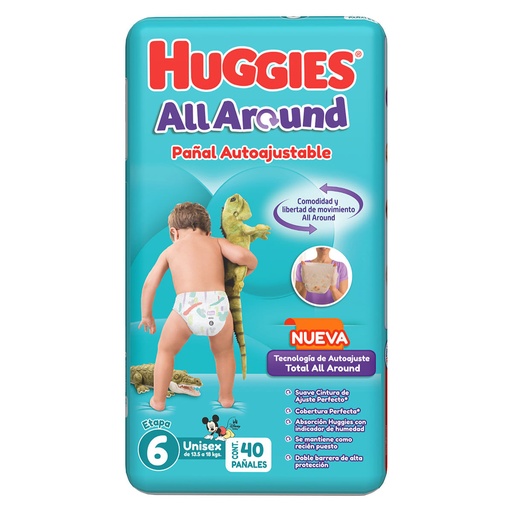 [PAÑALES] PANAL HUGGIES ALLARO UNI E6 CON 40