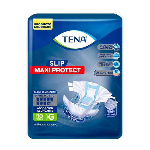 [PAÑALES] PAÑAL TENA SLIP GRANDE CON 10