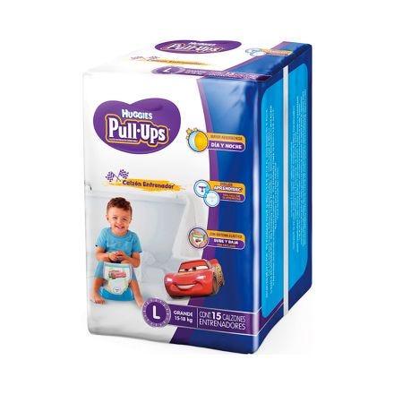 [PAÑALES] CALZON HUGGIES PULL-UP CARS XL CON 15