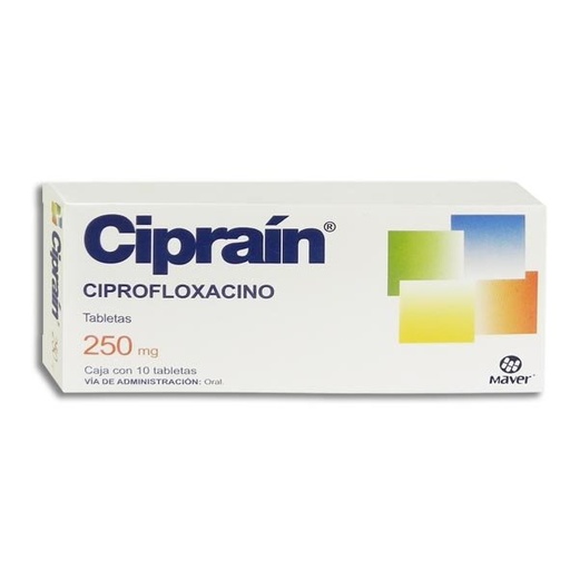 CIPRAIN 250MG TABLETAS C/10 (GI)