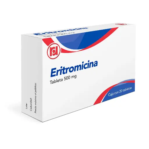 ERITROMICINA 500MG RANDALL TABLETAS CON 20 (GI)