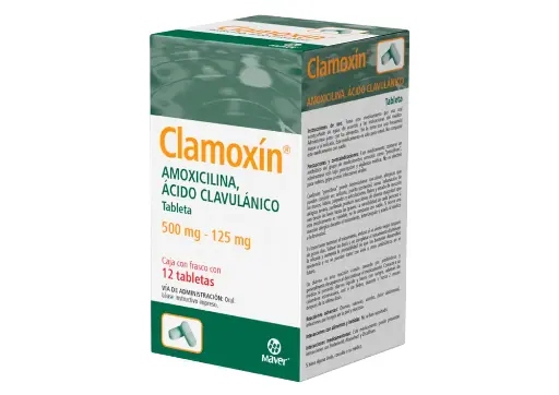 CLAMOXIN 500/125MG TABLETAS CON 12 (GI)