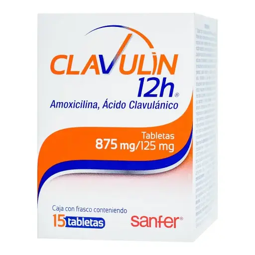 CLAVULIN 12H 875/125MG TABLETAS CON 15