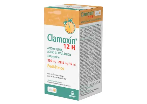 CLAMOXIN 12H 200/28.5MG SUSPENSION PEDIATRICO 40ML (GI)