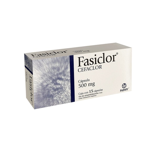 FASICLOR 500MG CAPSULAS CON 15 (GI)