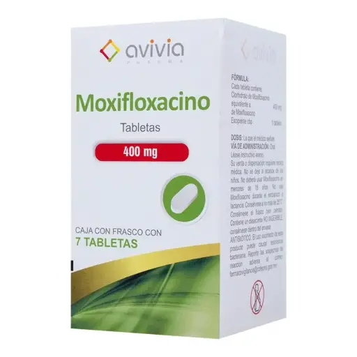MOXIFLOXACINO AVIVIA 400MG TABLETAS CON 7 (GI)