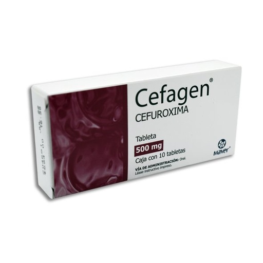 CEFAGEN 500MG TABLETAS C/10 (GI)