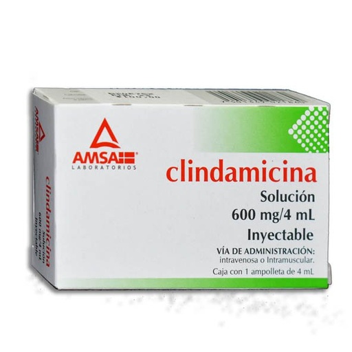 CLINDAMICINA AMSA 600MG/4ML AMPULA C/1 (GI)