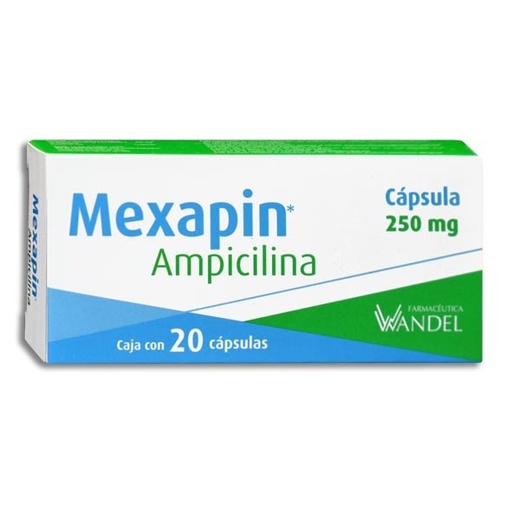 MEXAPIN 250MG CAPSULAS C/20 (GI)