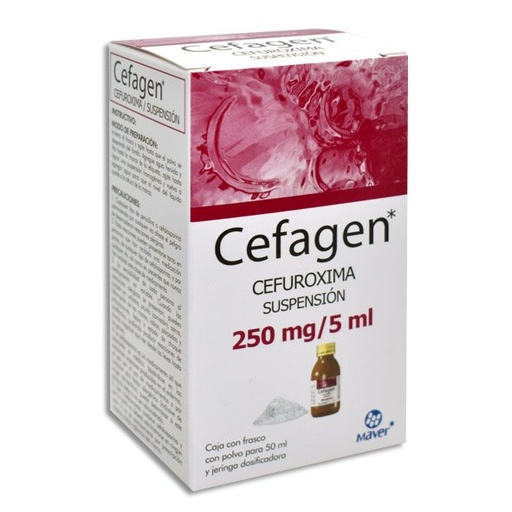 CEFAGEN 250MG/5ML SUSPENSION 50ML (GI)