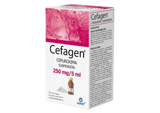 CEFAGEN 250MG/5ML SUSPENSION 50ML (GI)