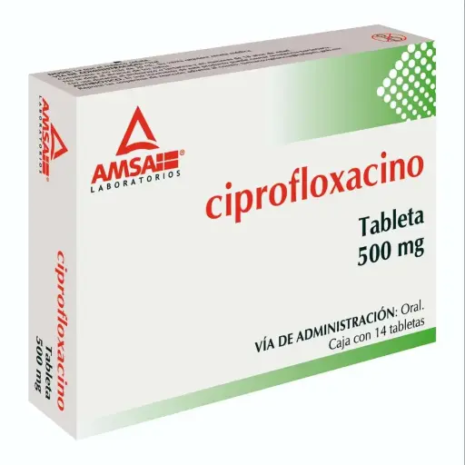 CIPROFLOXACINO AMSA 500MG TABLETAS CON 14 (GI)